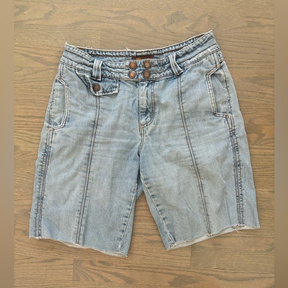 Lee Vintage women’s Denim Jorts Long Shorts Bermuda’s size 9/10 - Picture 1 of 8